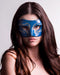 Colombina Blue Ink Masquerade Mask