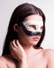Colombina Contrast Black Ink Masquerade Mask