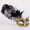 Colombina Can Can Gold Black Masquerade Mask