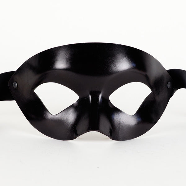 Estro Leather Black Masquerade Mask