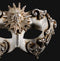 Colombina Barocco Sole Silver Masquerade Mask