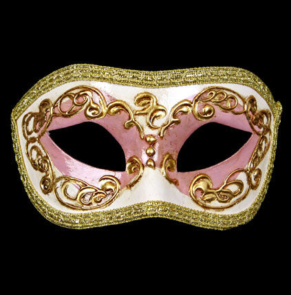 Colombina Occhi Pink Masquerade Mask