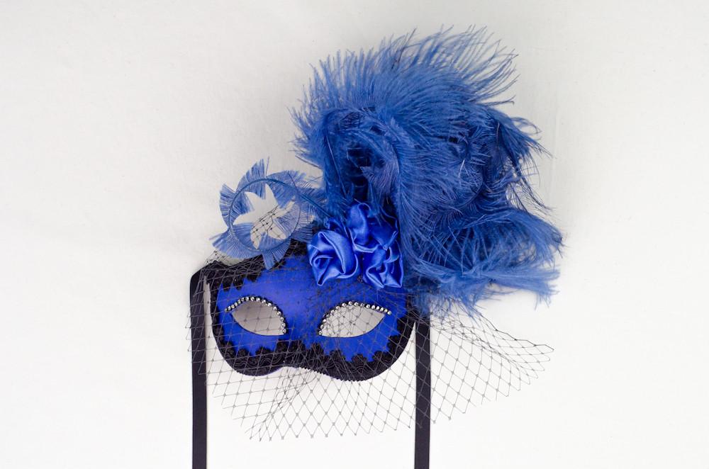 Dolce Rosa Vivid Blue Masquerade Mask