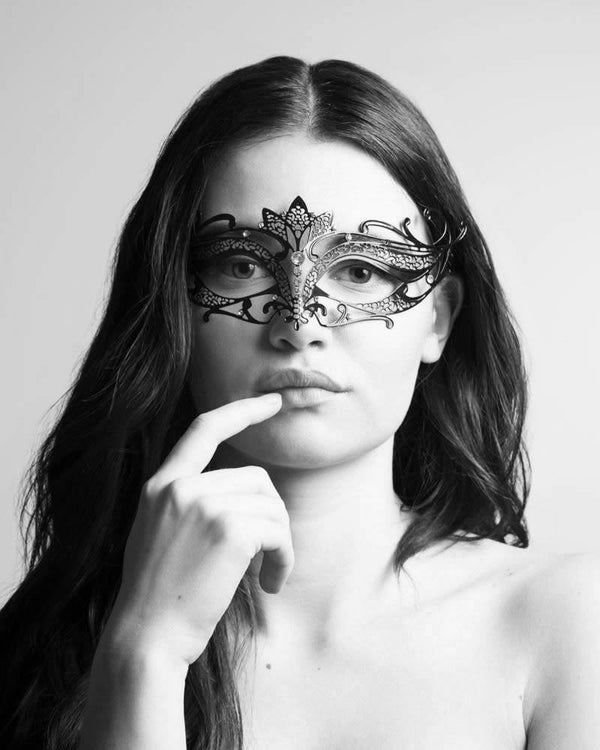 The Silver Lotus Masquerade Mask