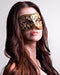 Colombina Mezza Black Masquerade Mask