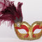 Colombina Can Can Gold Bordeaux Masquerade Mask