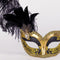Colombina Can Can Gold Black Masquerade Mask