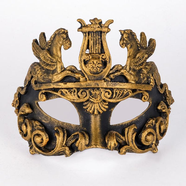 Colombina Barocco Cavalli Bronze Masquerade Mask