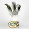 Colombina Festa Strass Fantasia Peacock Feather Masquerade Mask