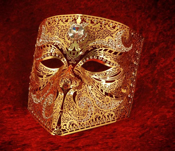 Bauta Ducale Gold Masquerade Mask