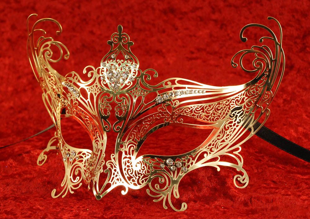 Catwoman Completa Gold Masquerade Mask