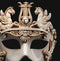 Colombina Barocco Cavalli White Masquerade Mask