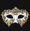 Colombina Barocco Gold White Masquerade Mask