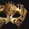 Colombina Barocco Sole Gold Masquerade Mask