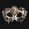 Colombina Barocco Sole Silver Masquerade Mask