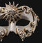Colombina Barocco Sole White Masquerade Mask