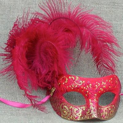 Colombina Cloud Cherry Red Masquerade Mask