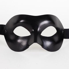 Colombina Leather Black Masquerade Mask | VIVO Masks