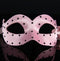 Colombina Pois Pink Masquerade Mask
