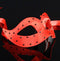 Colombina Pois Red Masquerade Mask
