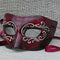 Colombina Red Ink Masquerade Mask