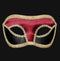 Colombina Velluto Black/Red Masquerade Mask