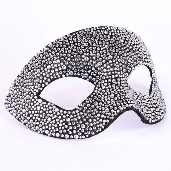 Estro Strass Crystal Black Masquerade Mask