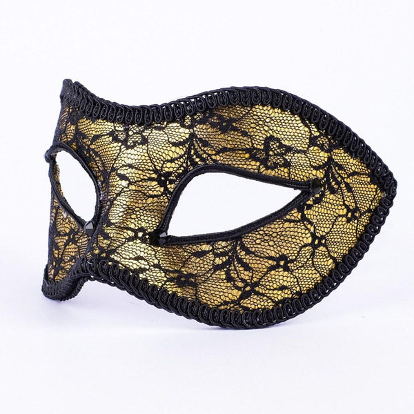 Golden Lace Masquerade Mask