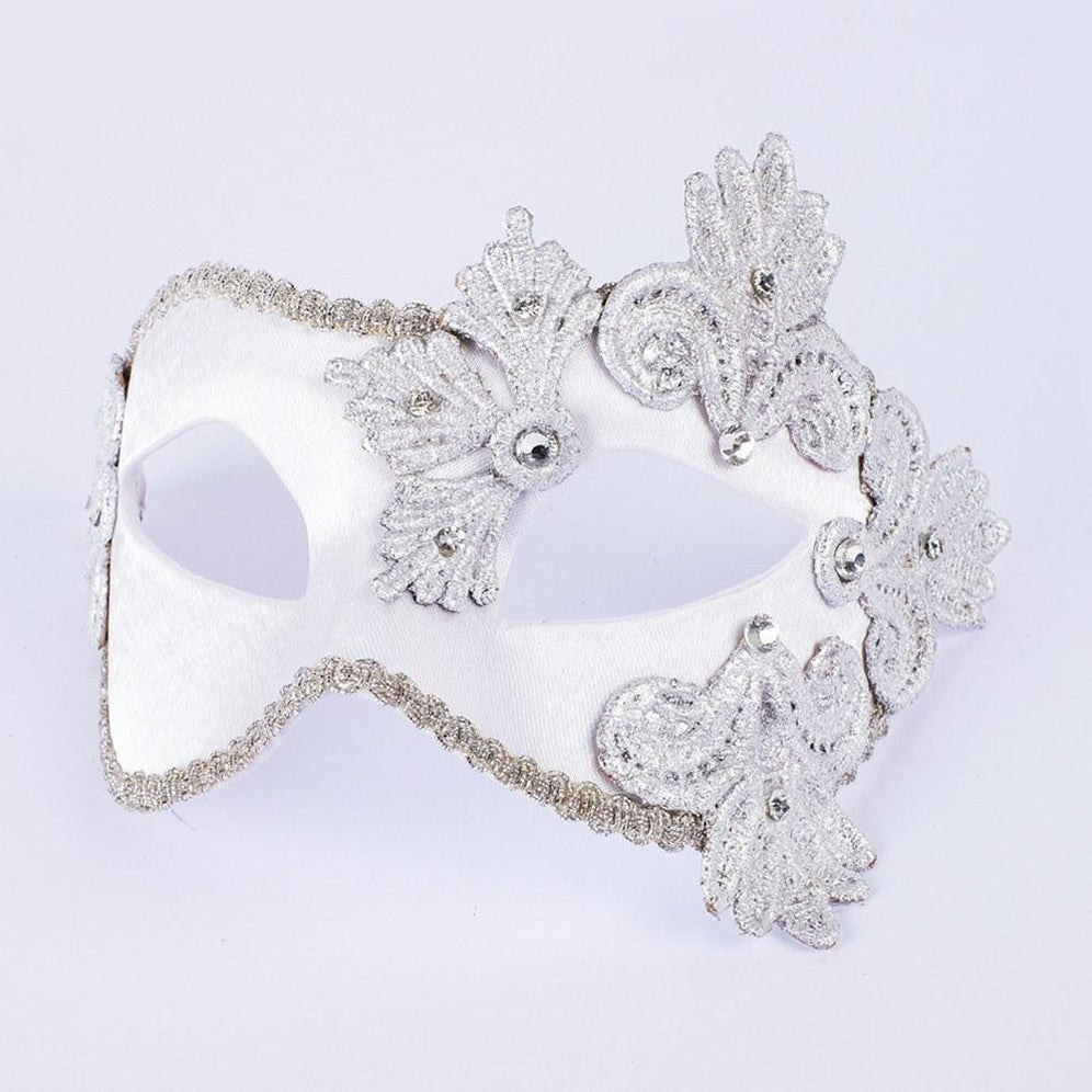 Silver Masquerade Masks - Silver Venetian Masks | VIVO Masks