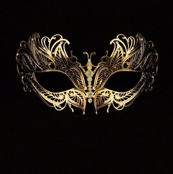 Phoenix Metallo Gold Masquerade Mask