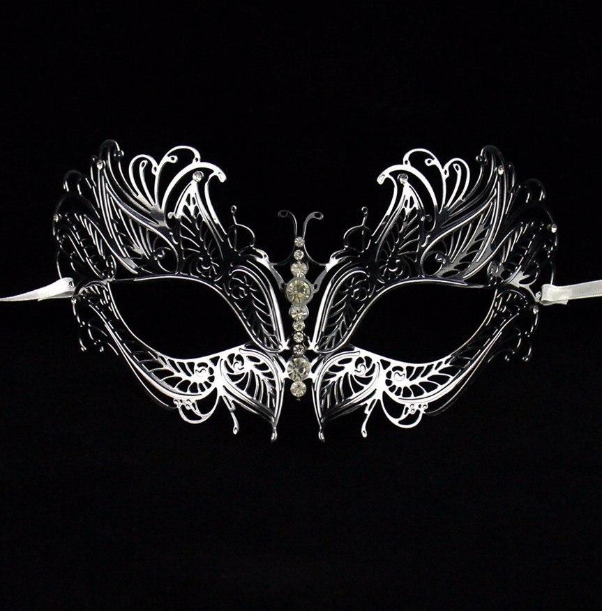 Phoenix Metallo Silver Masquerade Mask