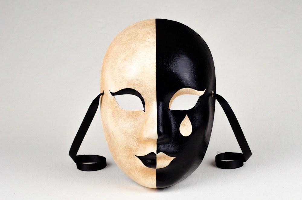 Pierrot Mystere Masquerade Mask