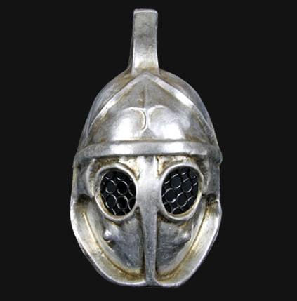 The Silver Roman Gladiator Masquerade Mask