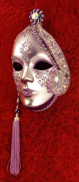 purple female masquerade masks