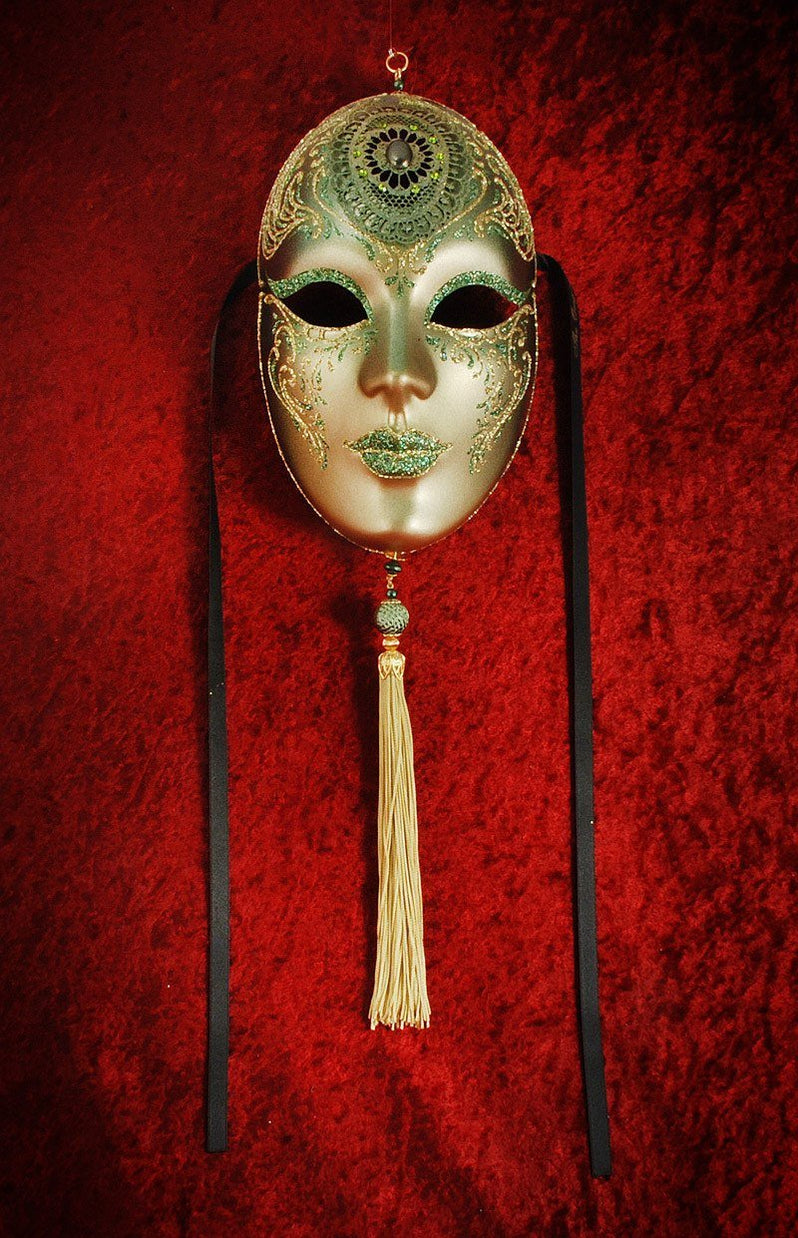 Green Masquerade Masks - Green Venetian Masks | VIVO Masks