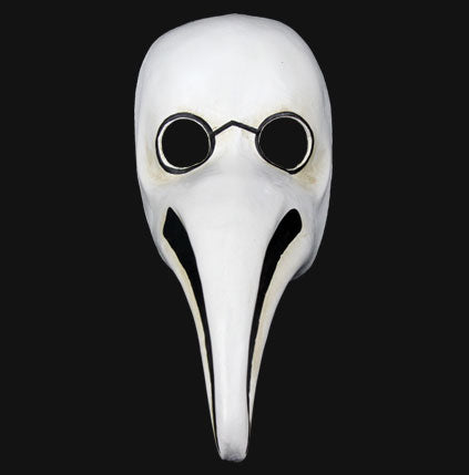 Authentic White Plague Doctor "Naso Peste Cera" Masquerade Mask
