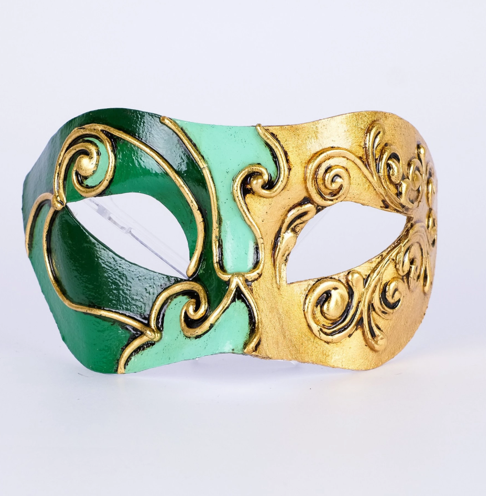Ocean Emerald Masquerade Mask