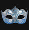 Colombina Stella Silver Sky Blue Masquerade Mask