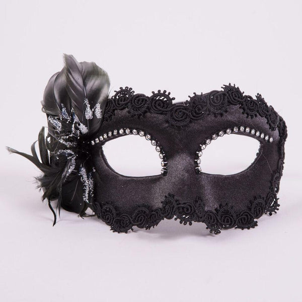 Colombina Fiore Black Masquerade Mask
