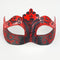 Colombina Stella Red/Black Masquerade Mask